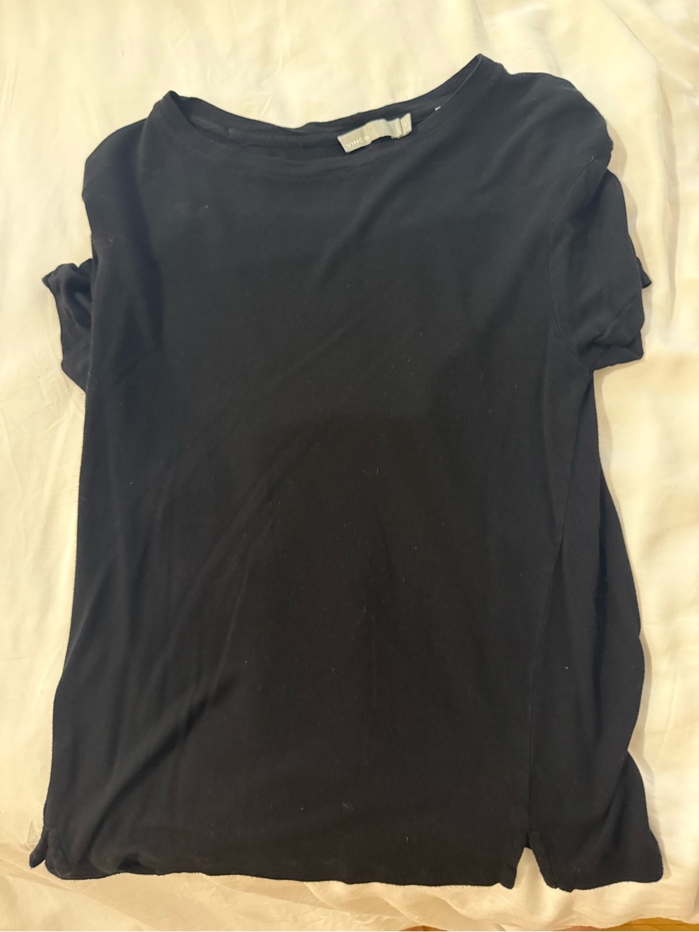 Women’s Black Crewneck Tee - Vince